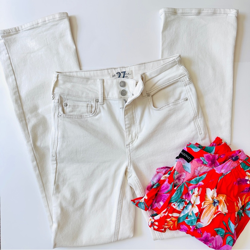 {We the Free} white denim jeans